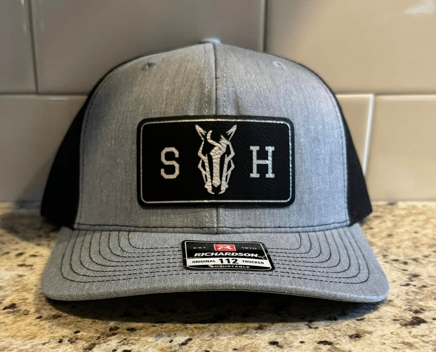 Custom Leather Patch Trucker Hat