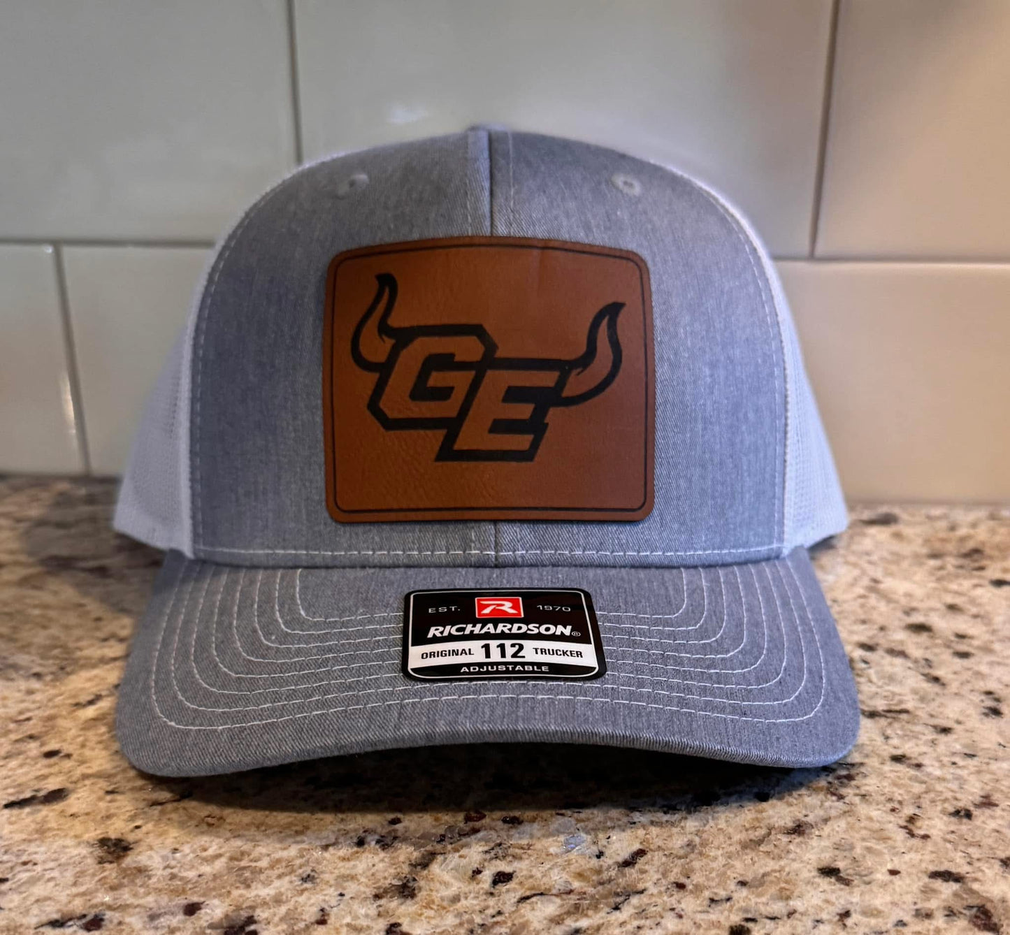 Custom Leather Patch Trucker Hat