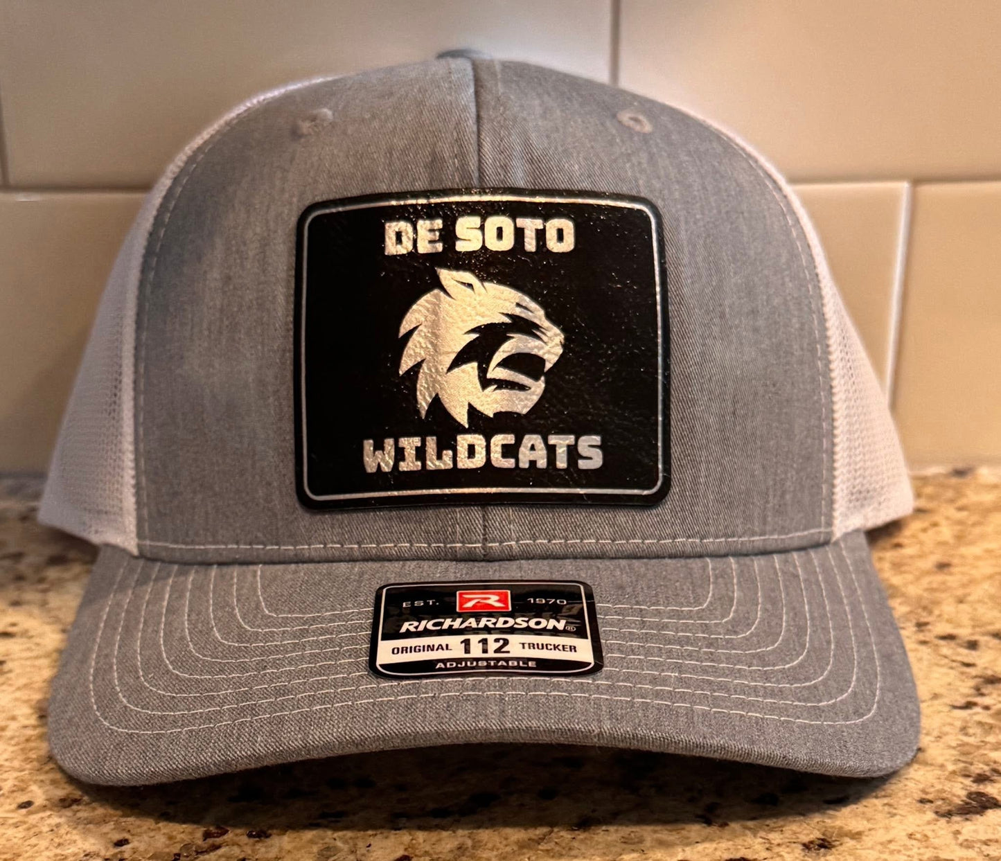 Custom Leather Patch Trucker Hat