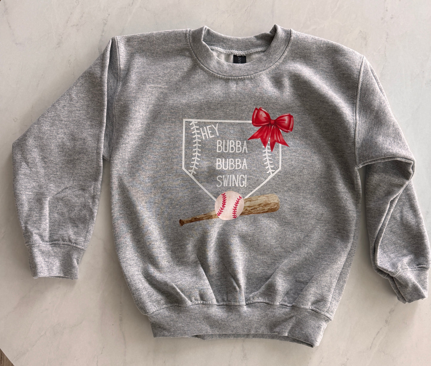 Youth one-sided graphic sweatshirt