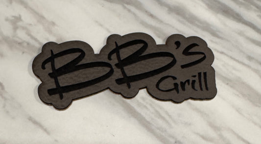 Custom leather hat patch