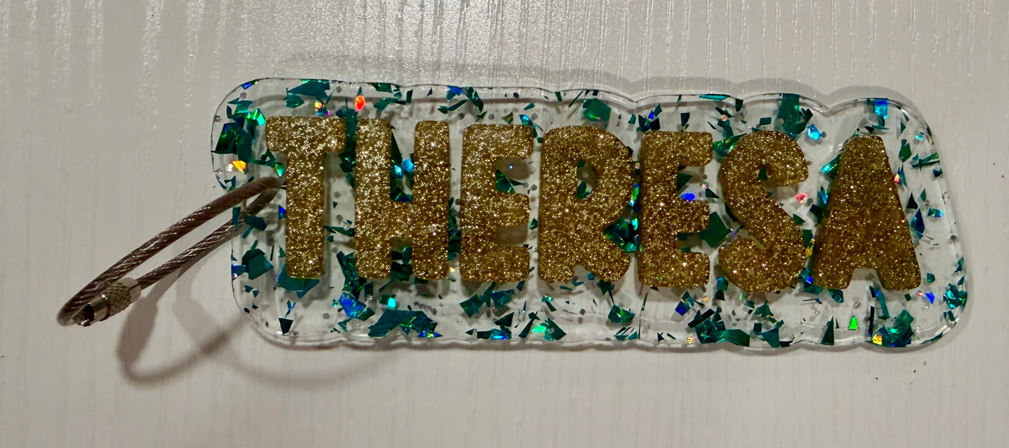 Lunchbox acrylic name tag